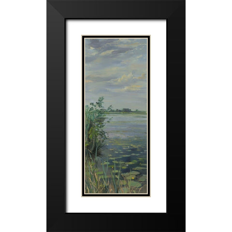 Water Lilies Earnewald I Black Modern Wood Framed Art Print with Double Matting by Koopmans, Gosse