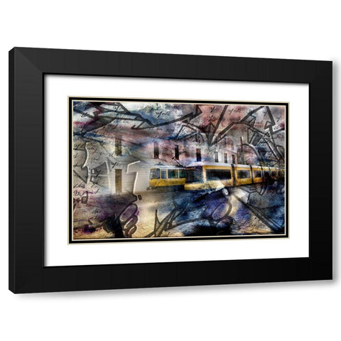 Berlin I Black Modern Wood Framed Art Print with Double Matting by Le Visage, J-M
