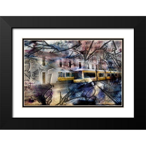 Berlin I Black Modern Wood Framed Art Print with Double Matting by Le Visage, J-M