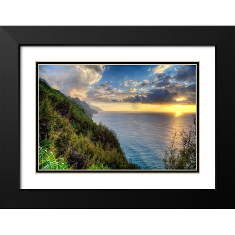 The Hyke Black Modern Wood Framed Art Print with Double Matting by Terrible, Aurelien
