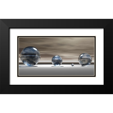 Imagination III Black Modern Wood Framed Art Print with Double Matting by Hillert, Peter