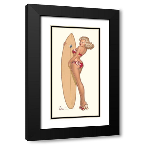 Pauline a Hawai Black Modern Wood Framed Art Print with Double Matting by Hitte, Patrick