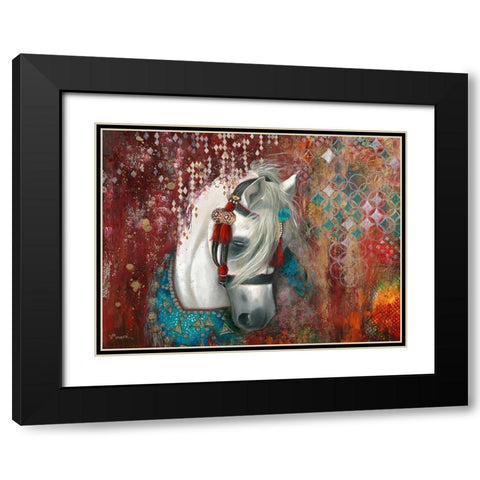 Andalusia Black Modern Wood Framed Art Print with Double Matting by Maugeri, Valerie