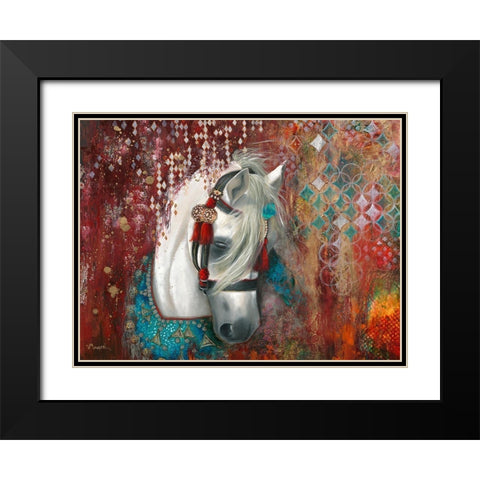 Andalusia Black Modern Wood Framed Art Print with Double Matting by Maugeri, Valerie