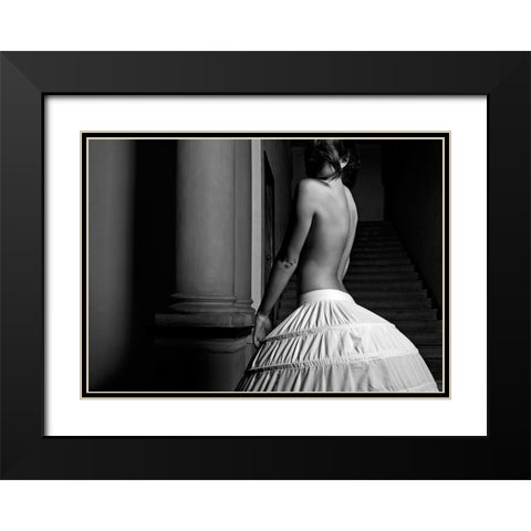 Romantic Dream Black Modern Wood Framed Art Print with Double Matting by Milillo, Marco