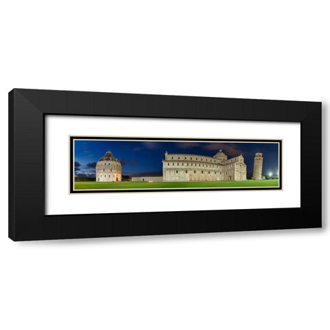 Pisa - Platz der Wunder Black Modern Wood Framed Art Print with Double Matting by Fischer, Rolf