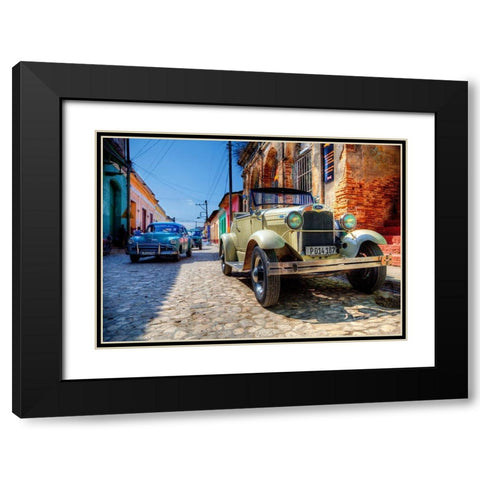 Trinity Black Modern Wood Framed Art Print with Double Matting by Terrible, Aurelien