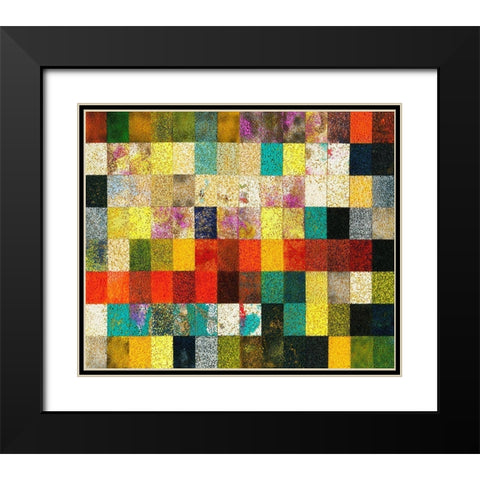 Untitled VII Black Modern Wood Framed Art Print with Double Matting by Fahar