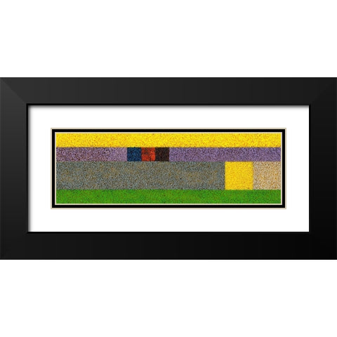 Untitled IX Black Modern Wood Framed Art Print with Double Matting by Fahar
