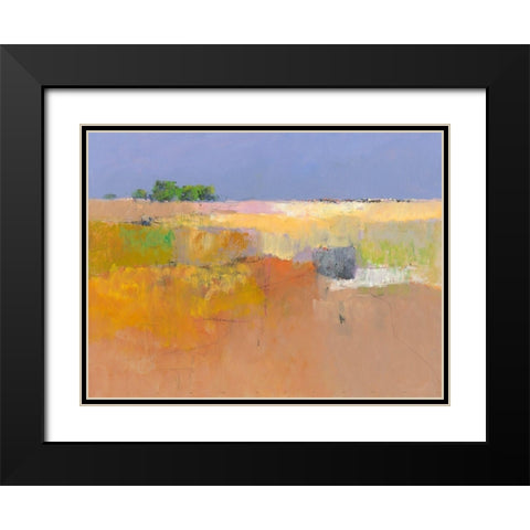 Meadow in Color Black Modern Wood Framed Art Print with Double Matting by Groenhart, Jan