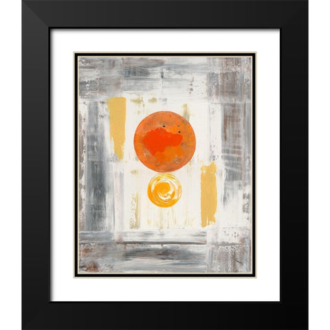 La Vie Black Modern Wood Framed Art Print with Double Matting by Caro-H