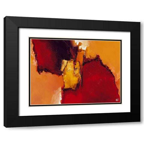 Orkis bourbon Black Modern Wood Framed Art Print with Double Matting by Marchi