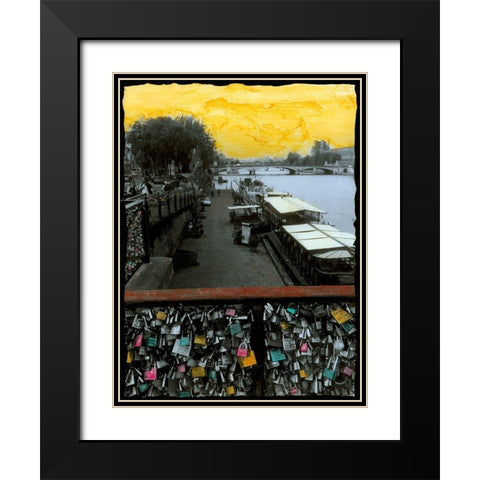 Petite nouvelle dune pluie dautomne Black Modern Wood Framed Art Print with Double Matting by Simonutti, Riccardo