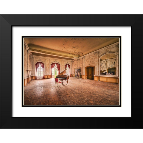 Keep on Dancing Black Modern Wood Framed Art Print with Double Matting by Haker, Matthias