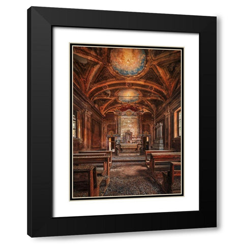 The Private Chapel Black Modern Wood Framed Art Print with Double Matting by Haker, Matthias
