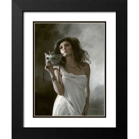 Breaking the Silence Black Modern Wood Framed Art Print with Double Matting by Seifert, Brita