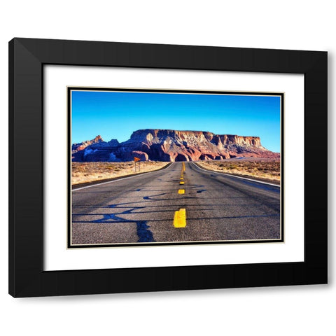 Mountain Hole Black Modern Wood Framed Art Print with Double Matting by Lichtenwalter, Tom