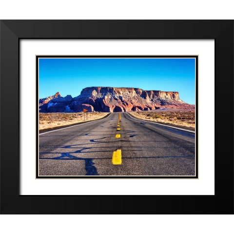 Mountain Hole Black Modern Wood Framed Art Print with Double Matting by Lichtenwalter, Tom