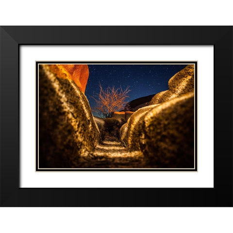 Way to the Stars Black Modern Wood Framed Art Print with Double Matting by Lichtenwalter, Tom
