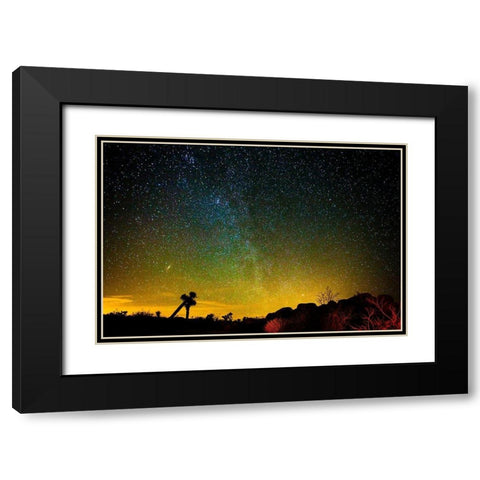 Universe Black Modern Wood Framed Art Print with Double Matting by Lichtenwalter, Tom