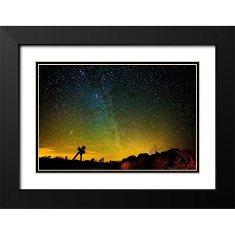 Universe Black Modern Wood Framed Art Print with Double Matting by Lichtenwalter, Tom