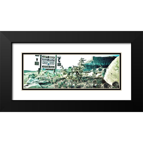 Fort Zion Panorama Black Modern Wood Framed Art Print with Double Matting by Lichtenwalter, Tom