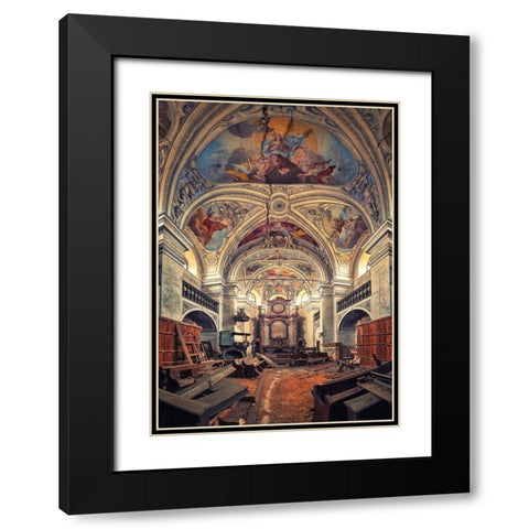 The Last Prayer Black Modern Wood Framed Art Print with Double Matting by Haker, Matthias