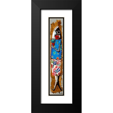 RomÃ¡ntica Black Modern Wood Framed Art Print with Double Matting by Villanueva, Natalia