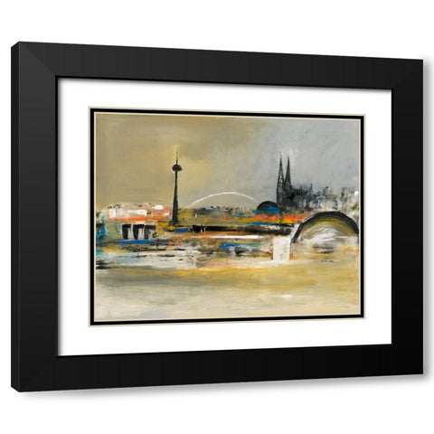 Love Cologne II Black Modern Wood Framed Art Print with Double Matting by Arns-Muller, Monika