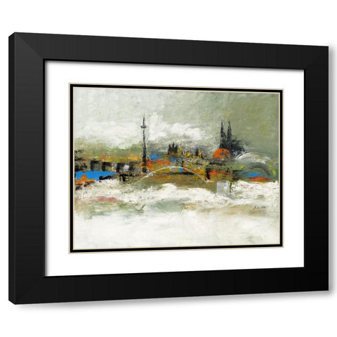 Love Cologne III Black Modern Wood Framed Art Print with Double Matting by Arns-Muller, Monika
