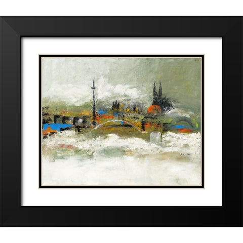 Love Cologne III Black Modern Wood Framed Art Print with Double Matting by Arns-Muller, Monika