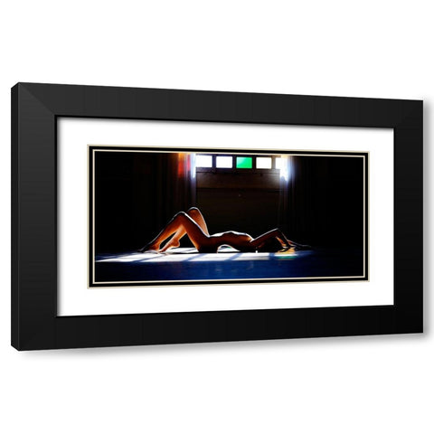 Nude Colors Black Modern Wood Framed Art Print with Double Matting by Milillo, Marco