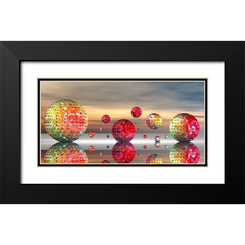 MetroMetal Black Modern Wood Framed Art Print with Double Matting by Hillert, Peter