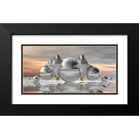 Silverhill Black Modern Wood Framed Art Print with Double Matting by Hillert, Peter