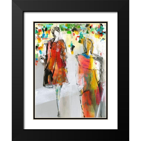 Stadtlust Black Modern Wood Framed Art Print with Double Matting by Schafer, Jenny