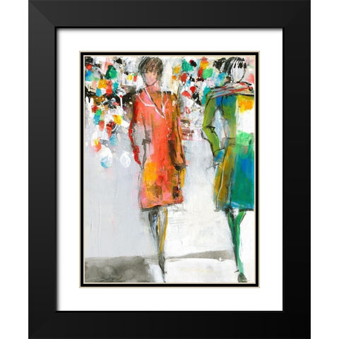 Blickfang Black Modern Wood Framed Art Print with Double Matting by Schafer, Jenny