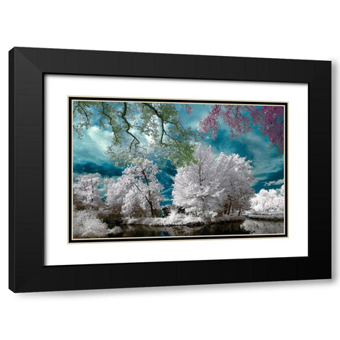 Cayac,Gradignan - Infrared Photography  Black Modern Wood Framed Art Print with Double Matting by Gee, Tonee
