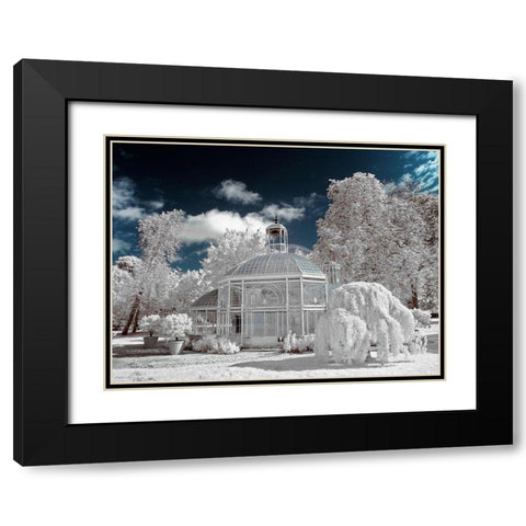 The Glass House by Eiffel-Gradignan - Infrared Photography  Black Modern Wood Framed Art Print with Double Matting by Gee, Tonee