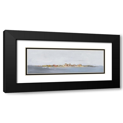 Die Insel Black Modern Wood Framed Art Print with Double Matting by Arns-Muller, Monika