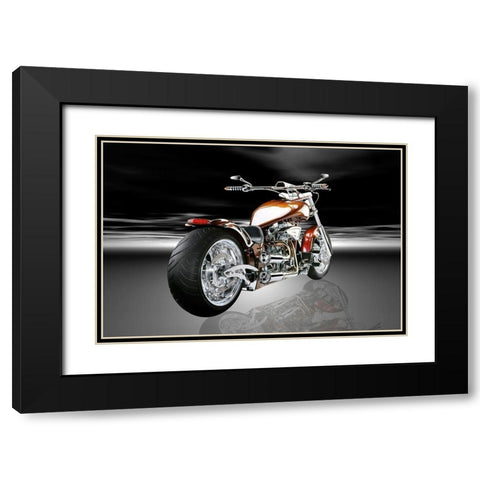 Sprattin one Black Modern Wood Framed Art Print with Double Matting by Hillert, Peter