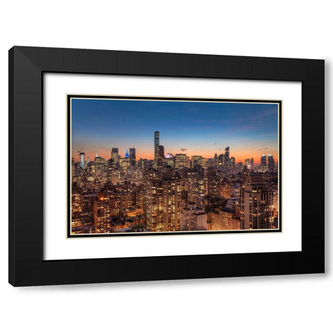 Skyrace Black Modern Wood Framed Art Print with Double Matting by Terrible, Aurelien