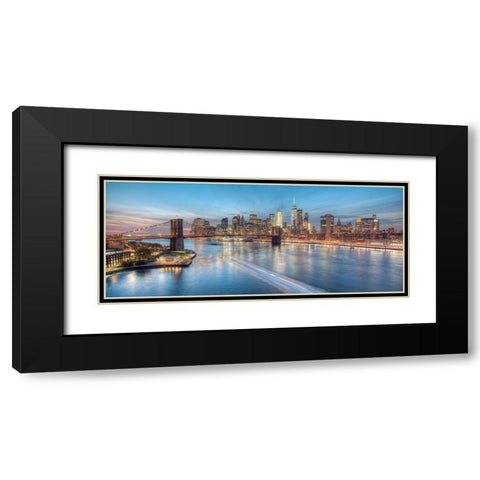 Back on Track Black Modern Wood Framed Art Print with Double Matting by Terrible, Aurelien