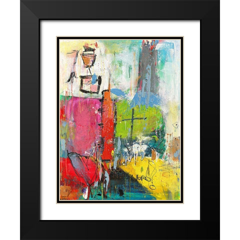 Gluck Black Modern Wood Framed Art Print with Double Matting by Reinhold, Thomas F.