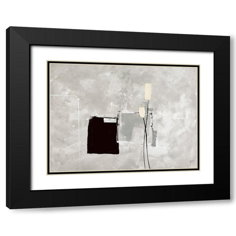 Design and Flowers Black Modern Wood Framed Art Print with Double Matting by Choisy, Christian