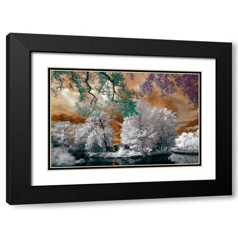 Cayac II v2 Black Modern Wood Framed Art Print with Double Matting by Gee, Tonee