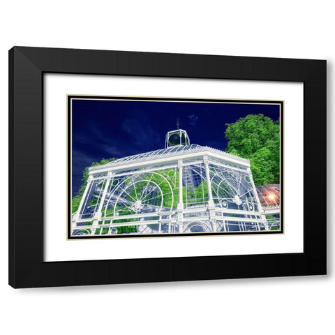Glasshouse by Eiffel Black Modern Wood Framed Art Print with Double Matting by Gee, Tonee