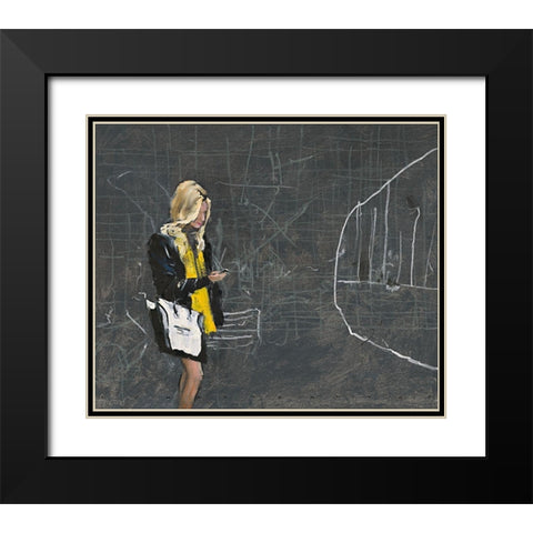 Online Black Modern Wood Framed Art Print with Double Matting by Groenhart, Jan