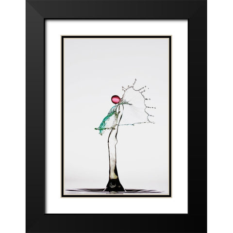 The Angel Black Modern Wood Framed Art Print with Double Matting by Sanchez, Manuel