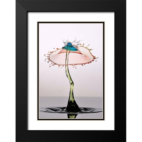 Ubrella Crown Black Modern Wood Framed Art Print with Double Matting by Sanchez, Manuel