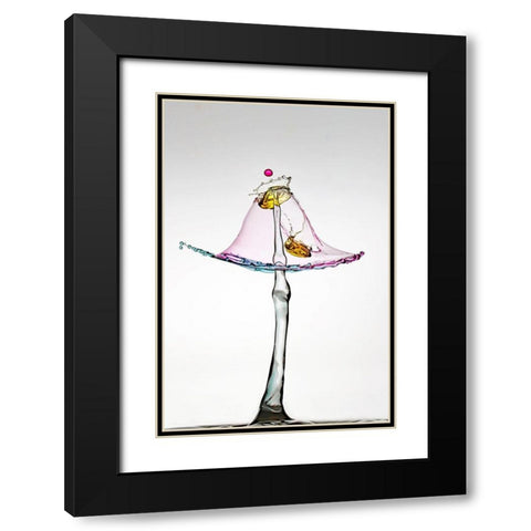 Incrustation Black Modern Wood Framed Art Print with Double Matting by Sanchez, Manuel